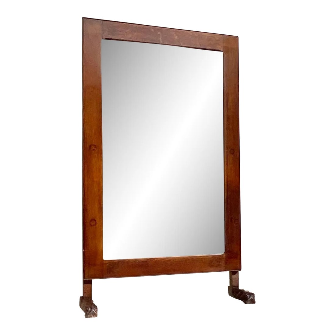 Vintage Boho Standing Floor Mirror Oak 47.5x78.5 Chic Design: Vintage Boho Standing Floor Mirror Oak 47.5x78.5 Chic Design This stunning vintage Boho standing floor mirror showcases a chic stained oak finish with a beautiful patina that reflects its timeless cha