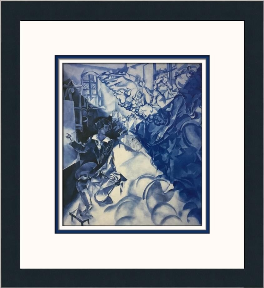 Marc Chagall Apparation Custom Framed Lithograph Art Print (1 of 2)