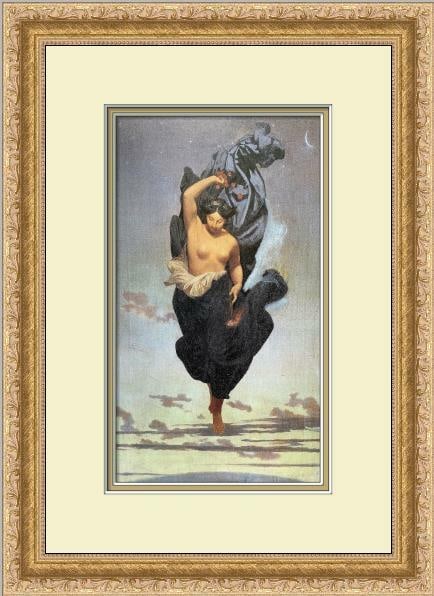Jean Leon Gerome Gerome Night Print Custom Framed Art 12 x 17: Jean Leon Gerome Gerome Night Print Custom Framed Art 12 x 17 Experience the elegance of Jean Leon Gerome's artwork with this beautifully custom framed print titled "Gerome Night." This medium-sized p