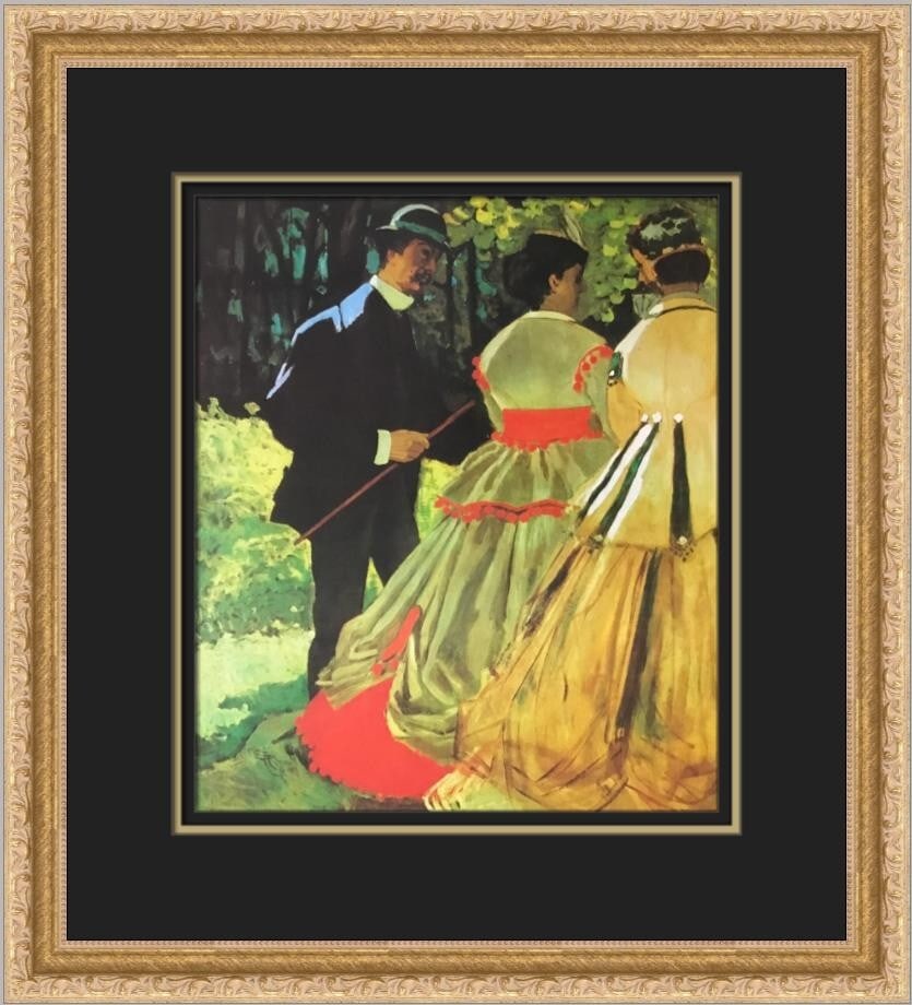 Claude Monet Luncheon on the Grass Custom Framed Art Print (1 of 2)