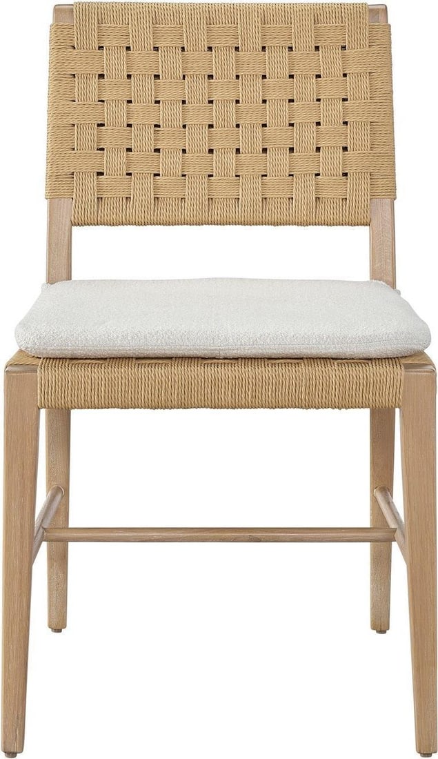 Universal Nomad Chair White Oak Cane Back Accent: Universal Nomad Chair White Oak Cane Back Accent Introducing the Stylish Nomad Chair, a sophisticated side chair featuring a beautiful cane back accent. Crafted from mahogany, this chair boasts a fini