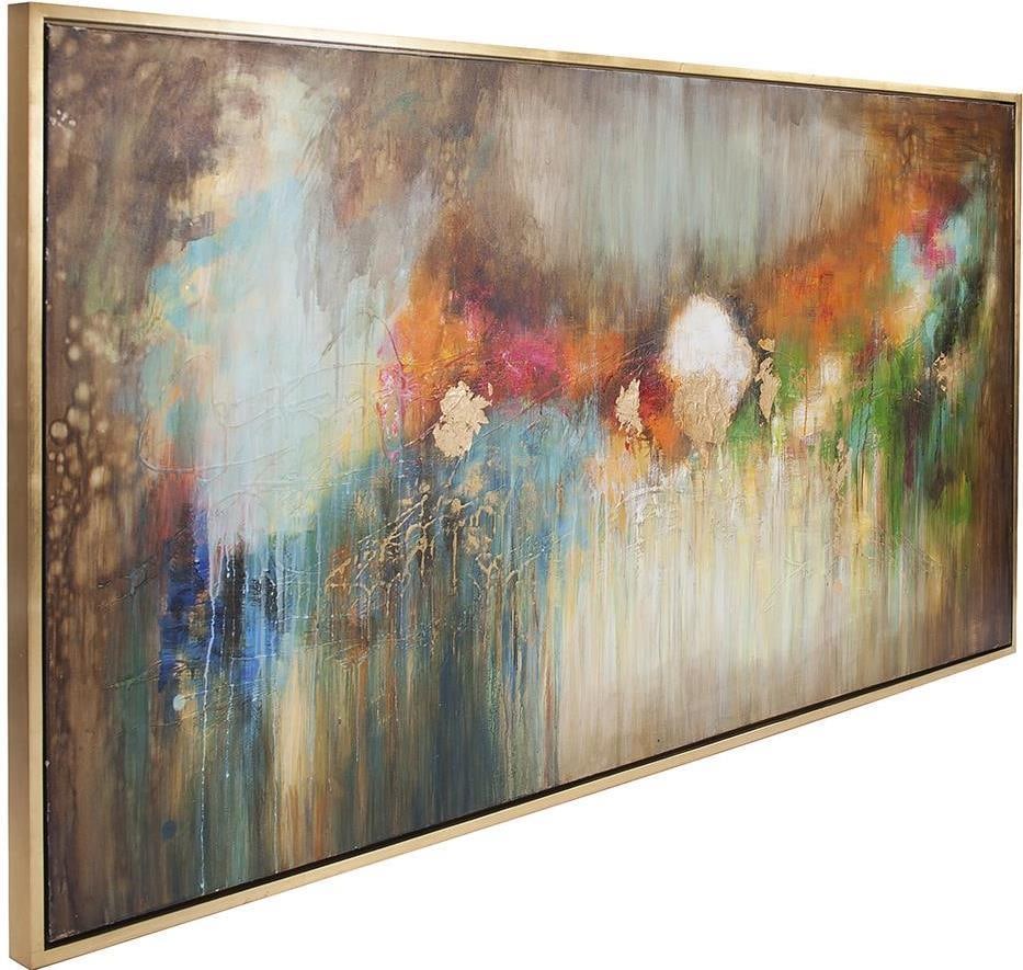 Howard Elliott Hand-Painted Illusion Art in Gold Leaf Frame (1 of 5)