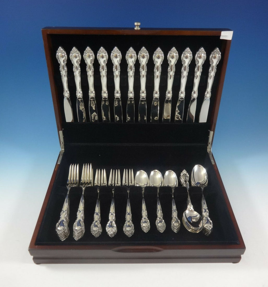 Lunt Malvern Sterling Silver Flatware Set 60 Pieces for 12 with Storage Chest (1 of 5)