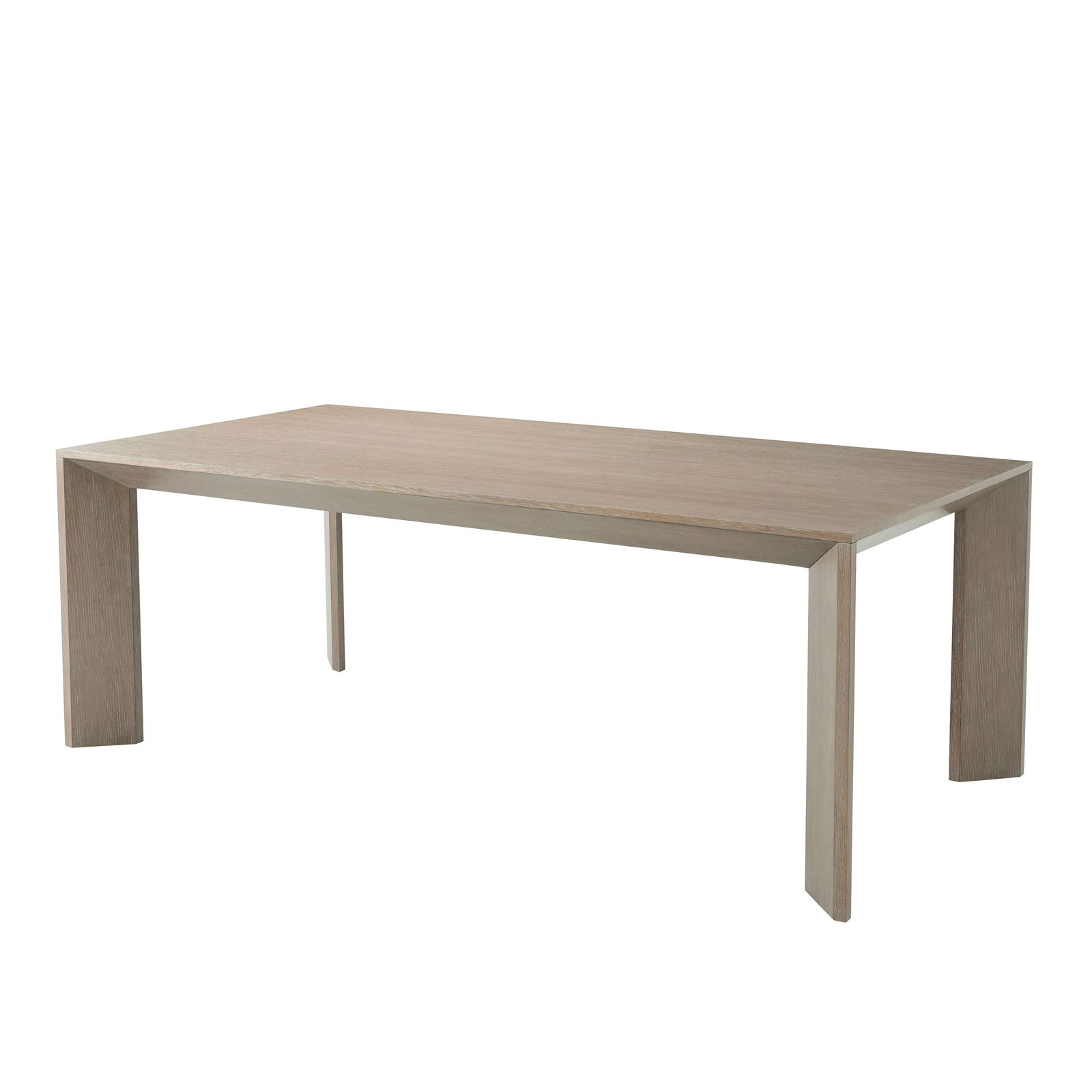 Theodore Alexander Formal Modern Decoto Oak Dining Table Rectangle: Theodore Alexander Formal Modern Decoto Oak Dining Table Rectangle Elevate your dining experience with the Formal Modern Decoto Oak Dining Table by Theodore Alexander. This elegant rectangular table i