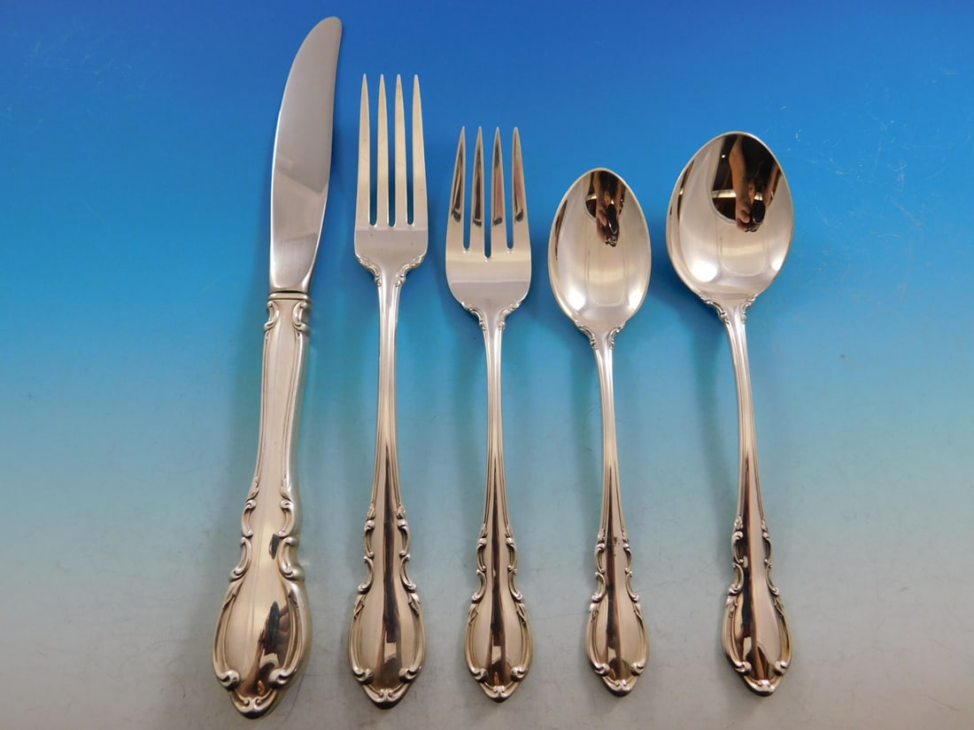 Towle Legato Sterling Silver Flatware Set for 8 48 Pieces with Storage Chest (1 of 11)