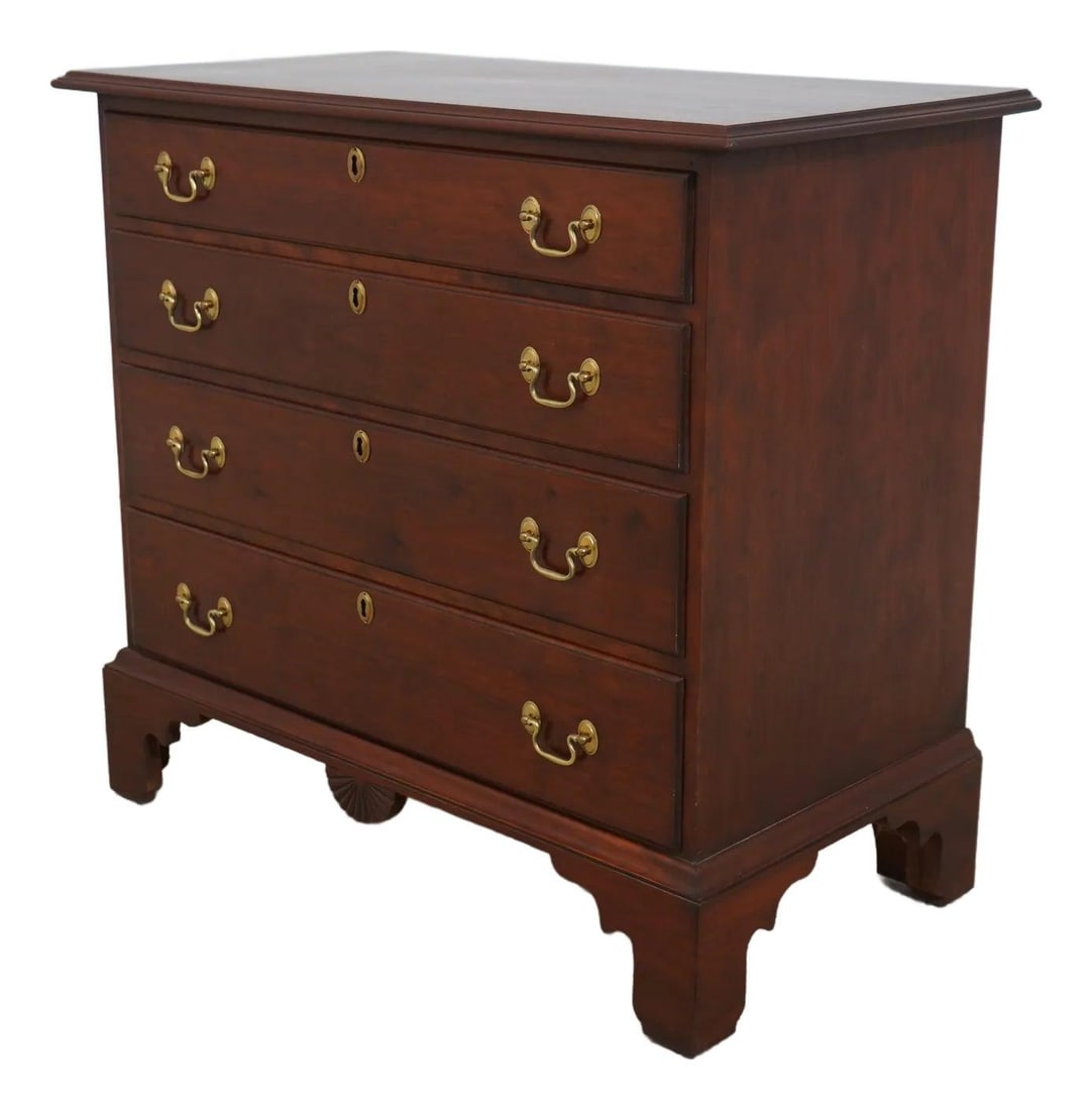 Eldred Wheeler Chippendale Cherry 4 Drawer Chest Dresser (1 of 10)