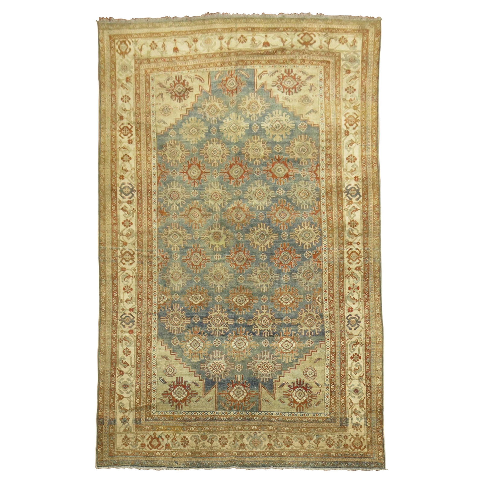Vintage Persian Malayer Hand-Woven Wool Rug 7'10" x 12'9" Bakshaish Style (1 of 13)