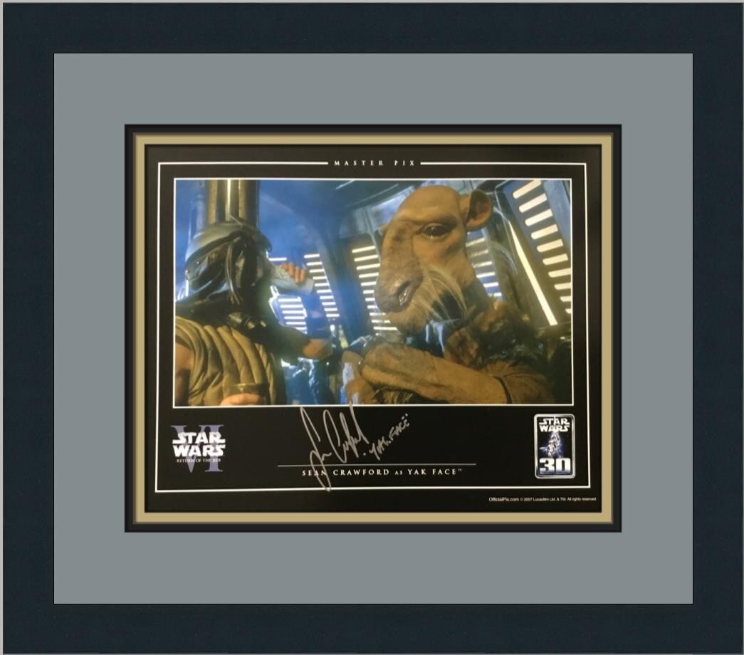 Star Wars VI Yak Face Signed Photo Custom Framed by Sean Crawford (1 of 4)