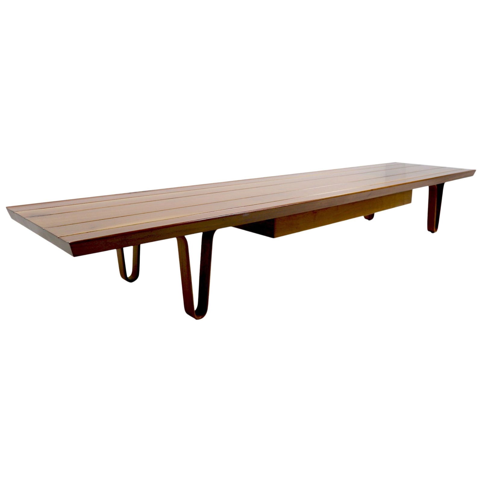 Rare Edward Wormley Long John Table for Dunbar Walnut (1 of 10)