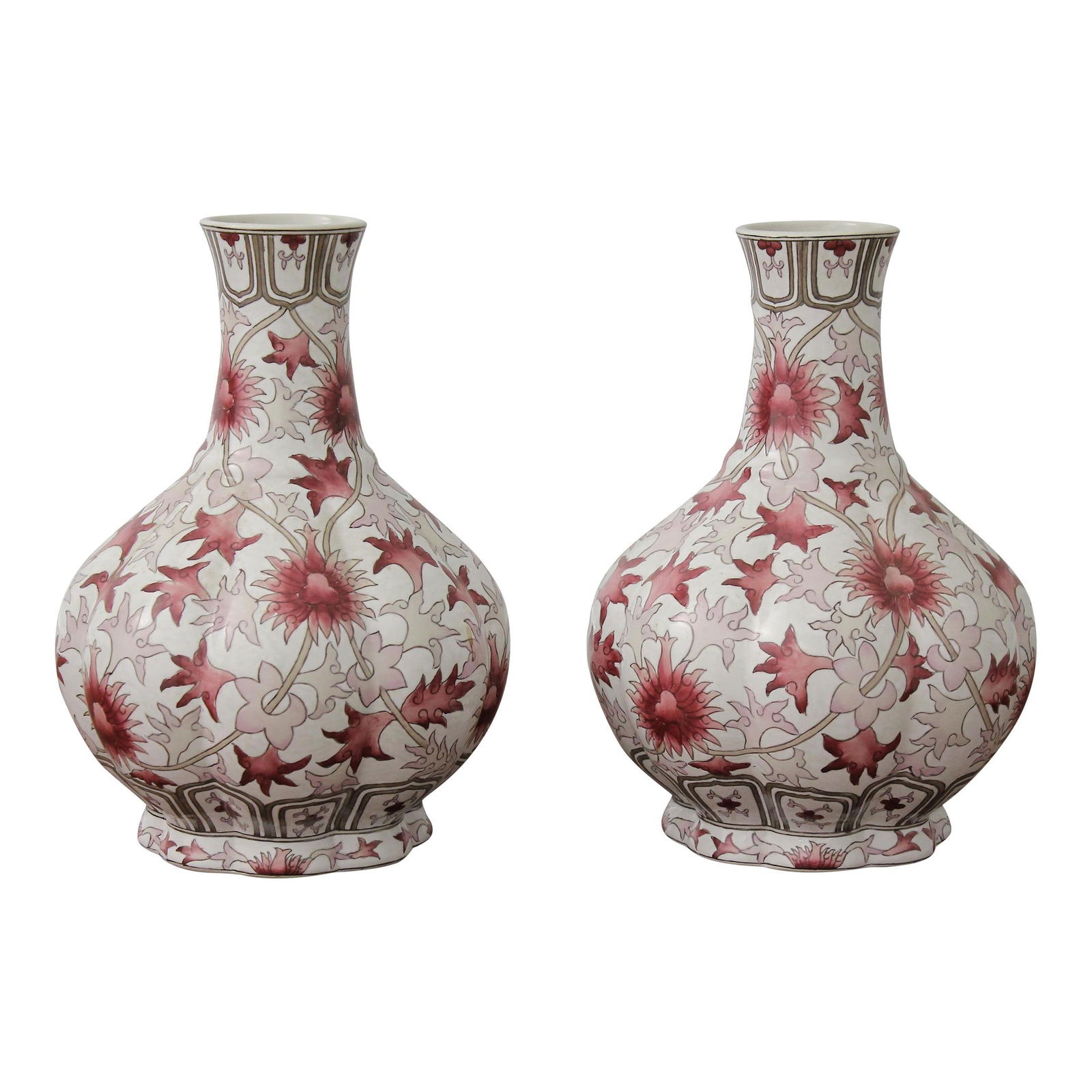 Pair of 30-Year-Old Chinese Porcelain Wine Vases (1 of 6)