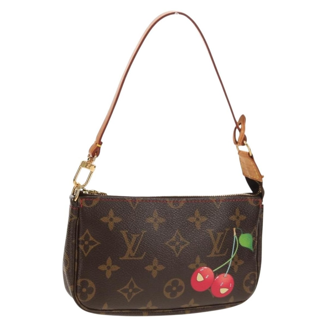 LOUIS VUITTON Monogram Cherry Pochette Accessoires Pouch M95008 Auth: LOUIS VUITTON Monogram Cherry Pochette Accessoires Pouch M95008 Auth The LOUIS VUITTON Monogram Cherry Pochette Accessoires Pouch is a stylish and practical accessory, perfect for keeping your essenti