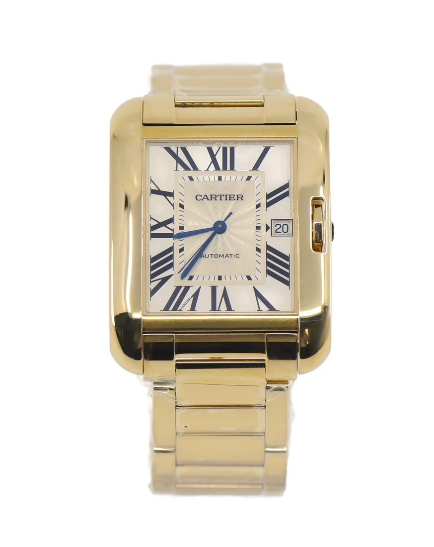 Cartier Tank Anglaise 18K Yellow Gold Watch W5310018 with Box and Papers (1 of 5)