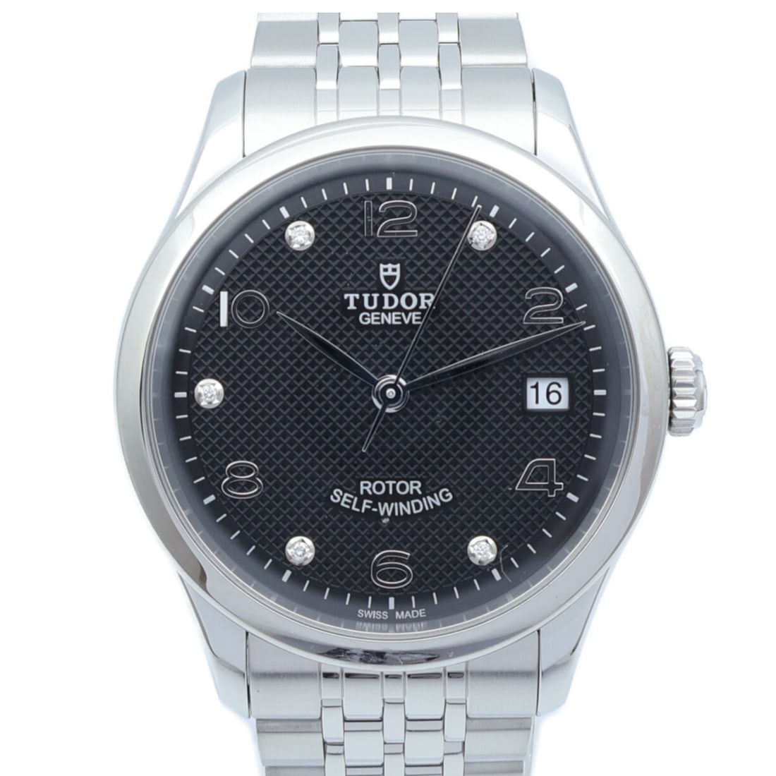 TUDOR 1926 Automatic Wristwatch 91450 Stainless Steel Black Diamond Dial (1 of 12)