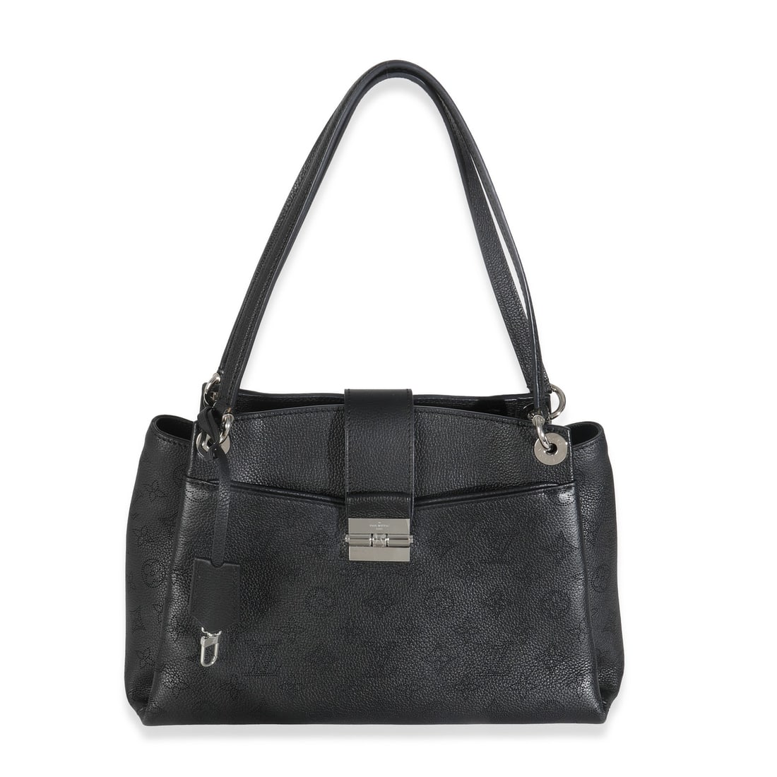 Louis Vuitton Sevres Bag Black Leather Shoulder Bag 2016: Louis Vuitton Sevres Bag Black Leather Shoulder Bag 2016 Introducing the Louis Vuitton Black Monogram Mahina Sevres Bag, an elegant shoulder bag designed for both style and functionality. Crafted from