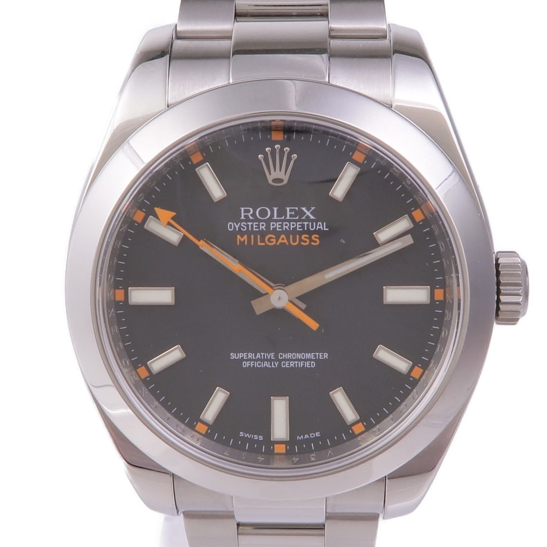 ROLEX Milgauss 116400 Automatic Stainless Steel Black Dial Watch (1 of 15)