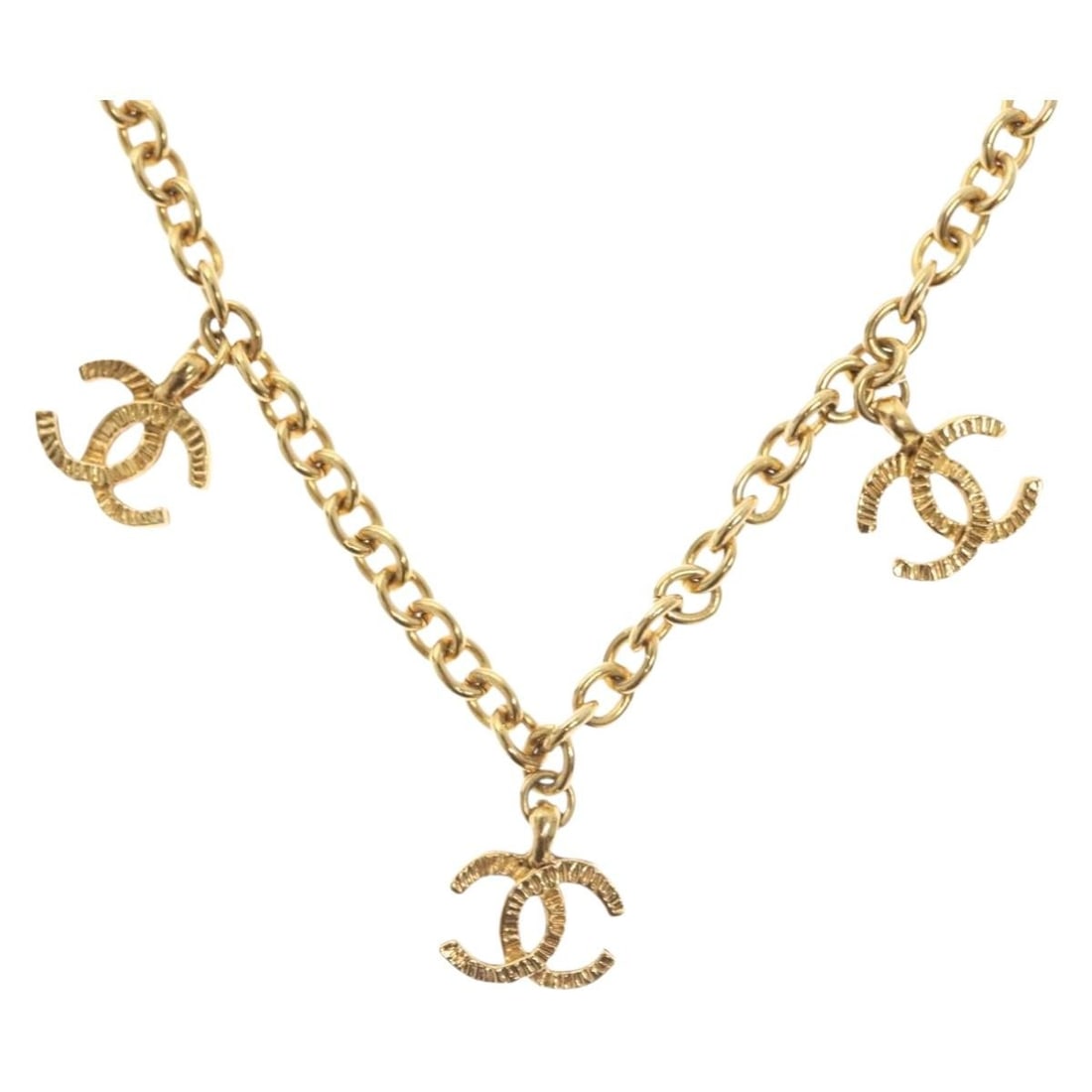 CHANEL 5 COCO Mark Gold Metal Necklace Authentic France: CHANEL 5 COCO Mark Gold Metal Necklace Authentic France Elevate your style with this exquisite CHANEL 5 Coco Mark Necklace crafted from high-quality metal in a stunning gold finish. This elegant piece
