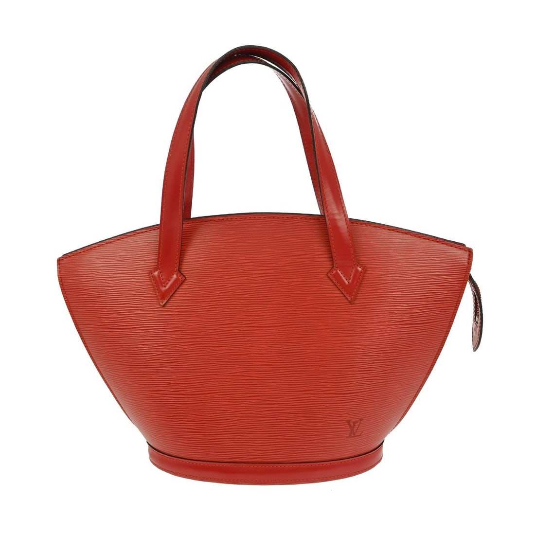 Louis Vuitton Red Epi Saint Jacques Tote Handbag M52277: Louis Vuitton Red Epi Saint Jacques Tote Handbag M52277 This vintage Louis Vuitton Saint Jacques tote handbag features a striking red Epi leather exterior, adding a bold touch to your casual outfits.