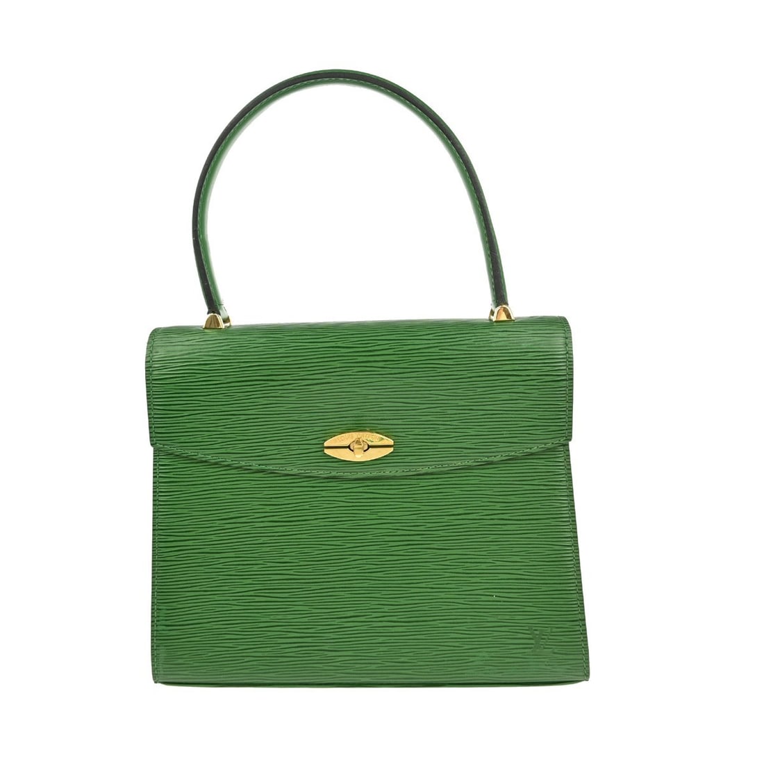 Louis Vuitton Malesherbes Green Epi Handbag M52374 Casual Style: Louis Vuitton Malesherbes Green Epi Handbag M52374 Casual Style This Louis Vuitton Malesherbes Handbag is crafted from high-quality Epi leather, showcasing an elegant red exterior complemented by a gr