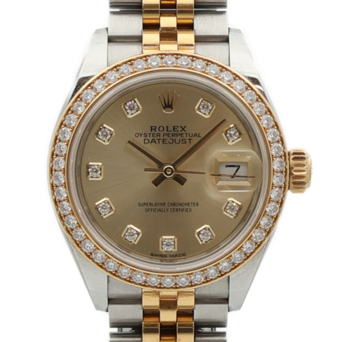 ROLEX Datejust 28mm Automatic Watch K18 Yellow Gold Stainless Steel (1 of 18)