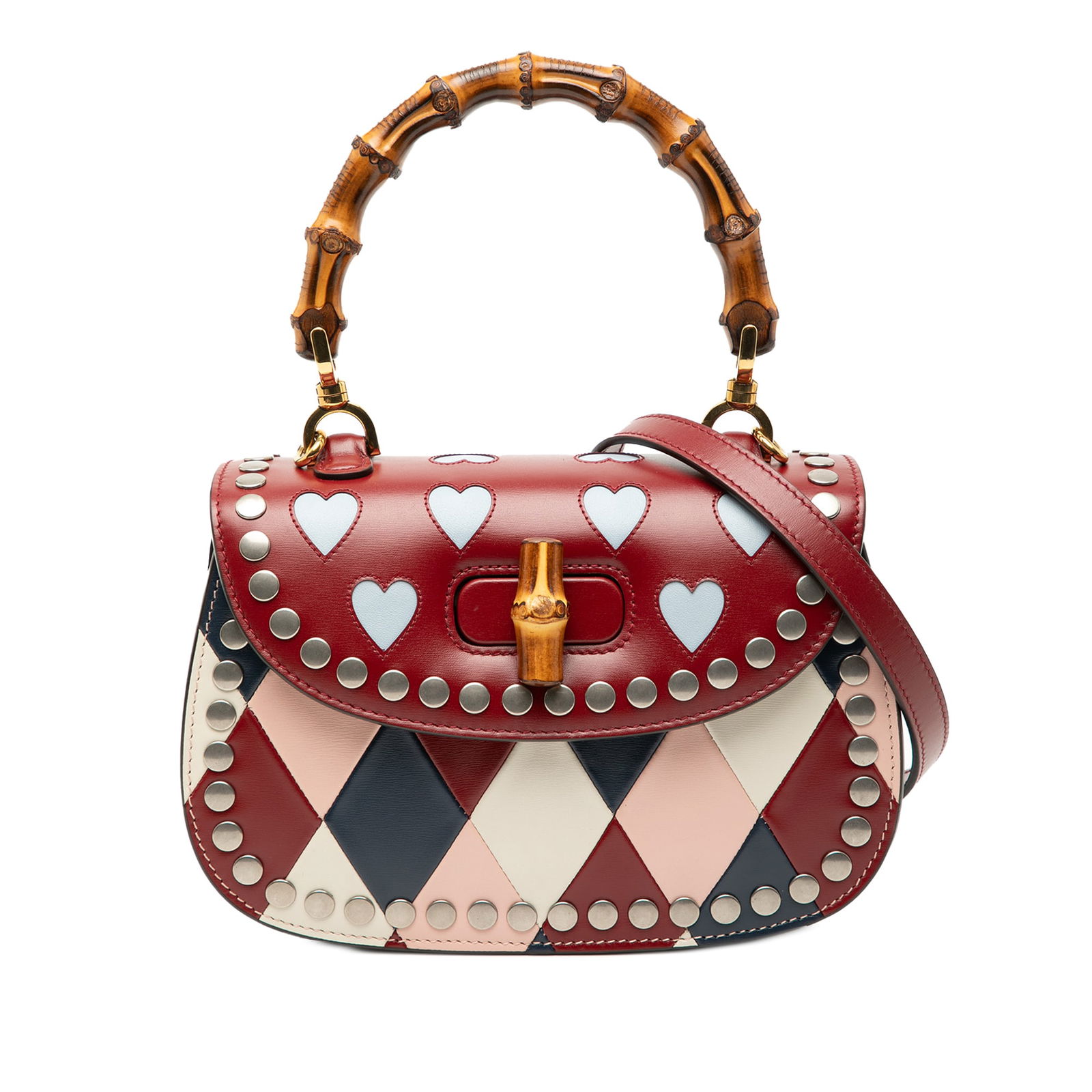 Gucci Small Calfskin Bamboo Lovelight 1947 Bag Red Leather: Gucci Small Calfskin Bamboo Lovelight 1947 Bag Red Leather Introducing the Gucci Small Calfskin Bamboo Lovelight 1947 Top Handle Bag, a stunning blend of luxury and practicality. This exquisite satche