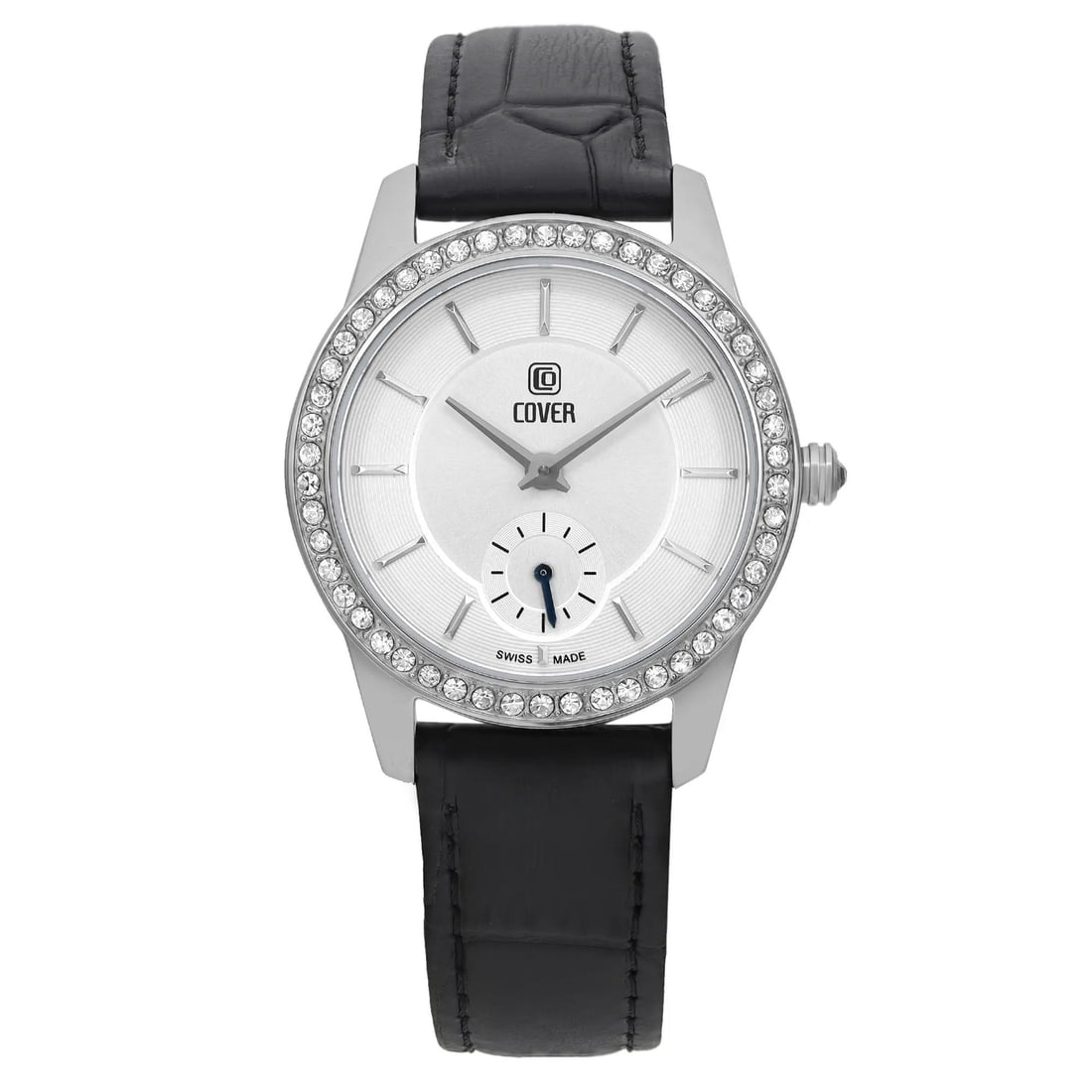 COVER Nobila 32mm Quartz Ladies Watch Silver Dial Leather Strap: COVER Nobila 32mm Quartz Ladies Watch Silver Dial Leather Strap Discover the elegance of the Cover Nobila 32mm Steel Silver Dial Crystal Quartz Ladies Watch, designed for casual wear. This timepiece f