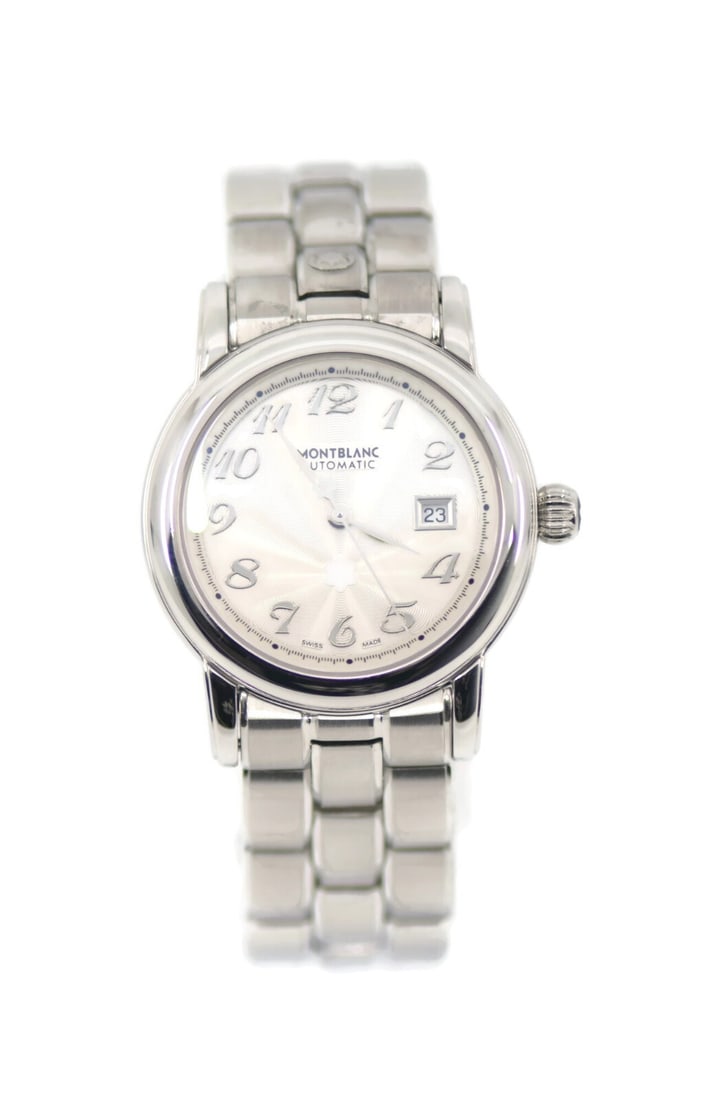 Montblanc Meisterstuck Automatic Stainless Steel Watch Ref 7087: Montblanc Meisterstuck Automatic Stainless Steel Watch Ref 7087 Experience elegance with the Montblanc Meisterstuck Stainless Steel Watch, a fine wristwatch that combines style and functionality. This