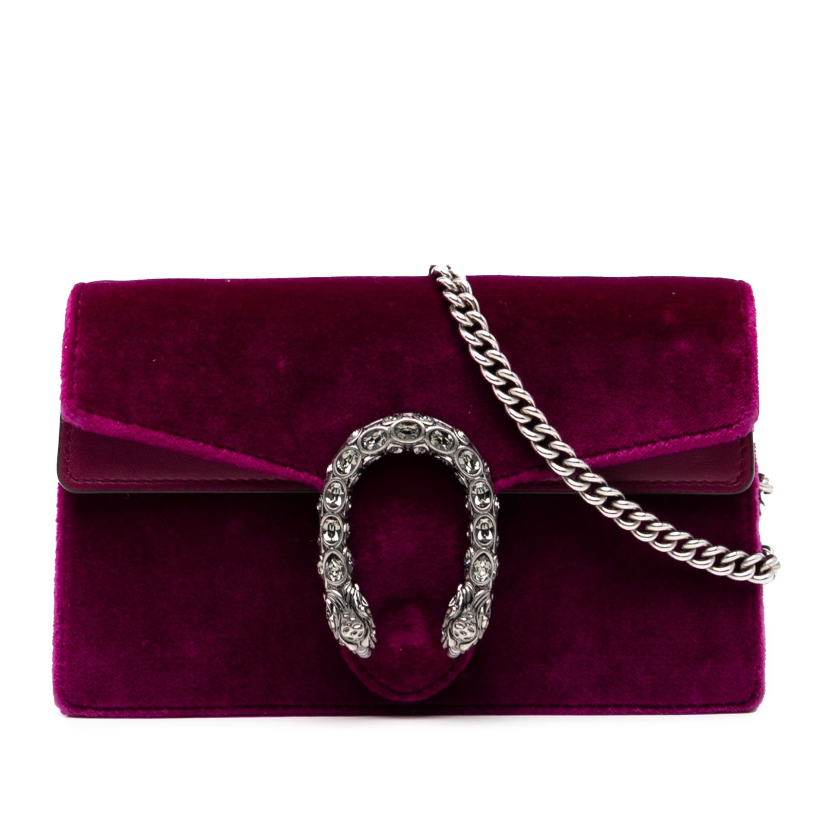 Gucci Mini Velvet Dionysus Crossbody Bag in Purple: Gucci Mini Velvet Dionysus Crossbody Bag in Purple Introducing the Gucci Mini Velvet Dionysus Crossbody, a stylish and sophisticated addition to your accessory collection. This exquisite bag features