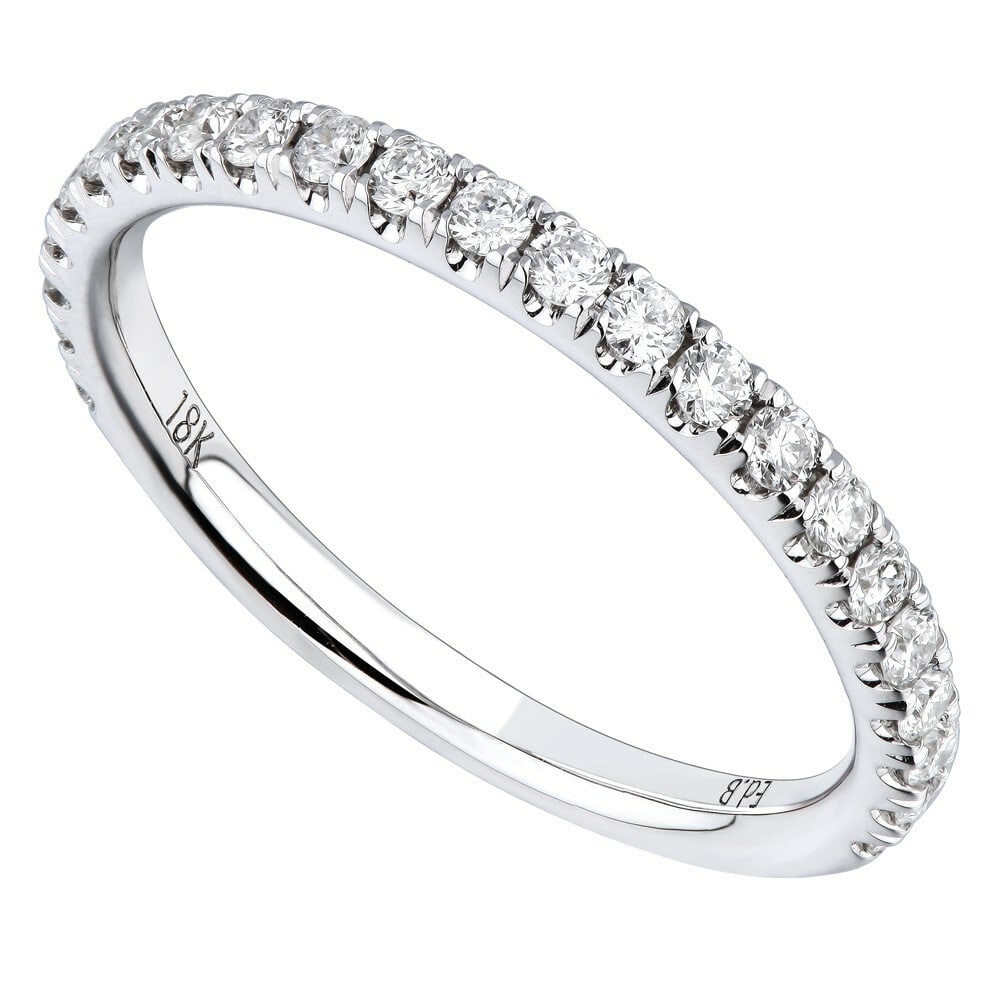 Rachel Koen 18K White Gold Diamond Pave Ladies Ring IGI Certified 0.32ctw: Rachel Koen 18K White Gold Diamond Pave Ladies Ring IGI Certified 0.32ctw This elegant 18K white gold ring showcases a stunning array of genuine diamonds with a total carat weight of 0.32cts. Crafted