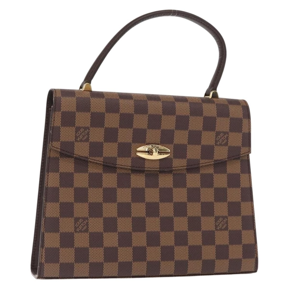 LOUIS VUITTON Damier Ebene Malesherbes Hand Bag N51379 with Dust Bag: LOUIS VUITTON Damier Ebene Malesherbes Hand Bag N51379 with Dust Bag This authentic LOUIS VUITTON Malesherbes Hand Bag showcases the iconic Damier Ebene canvas, embodying both elegance and functionali