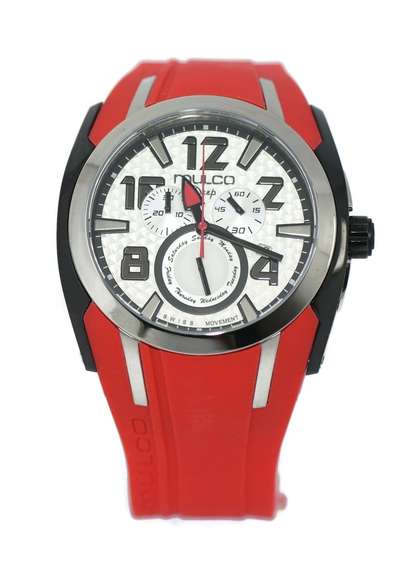 Mulco Deep Quartz Stainless Steel Watch MW117186061 with Box and Papers: Mulco Deep Quartz Stainless Steel Watch MW117186061 with Box and Papers Discover the Mulco Deep Stainless Steel Watch, a striking wristwatch designed for both style and functionality. Featuring a vibr