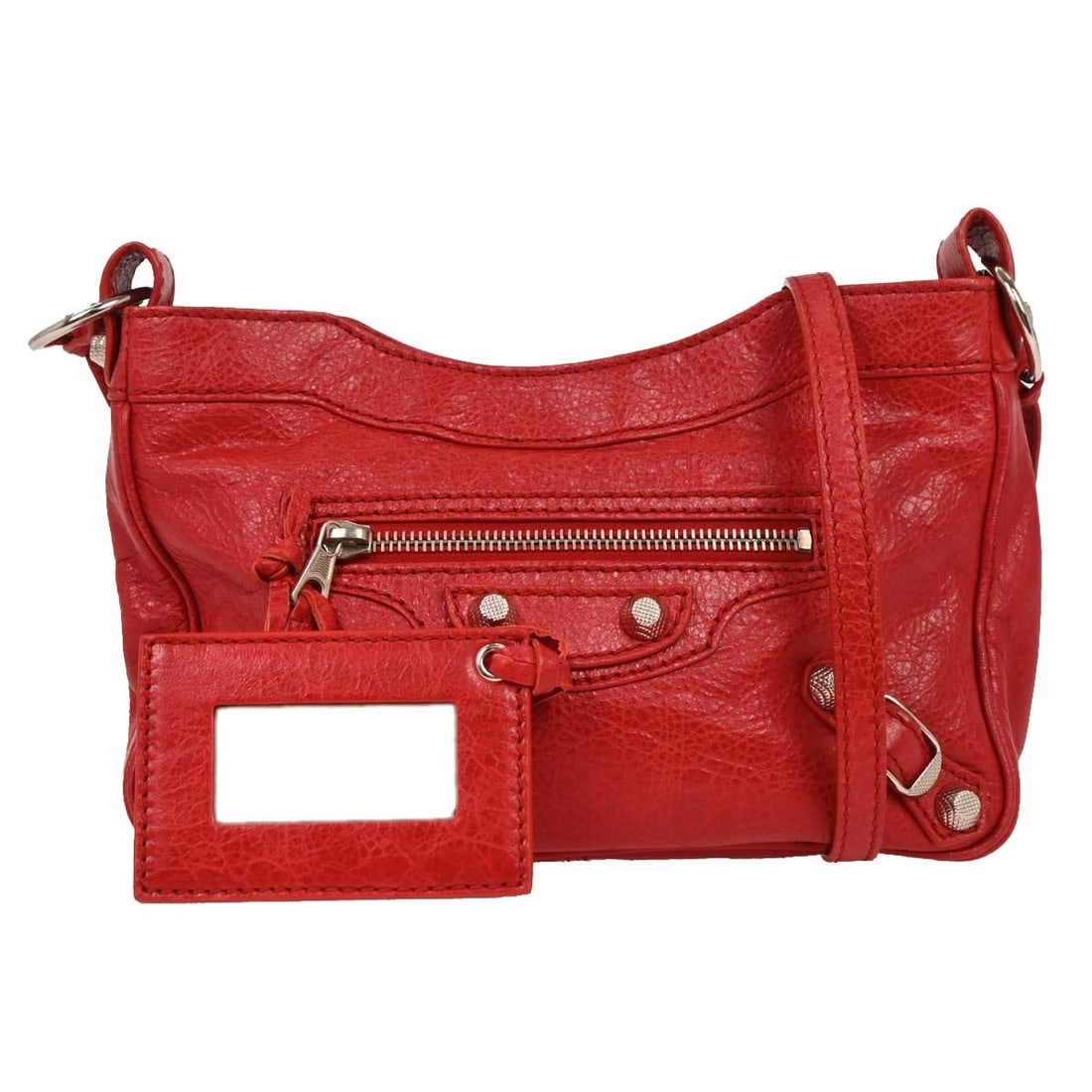 Balenciaga Red Leather Hip Shoulder Bag 237203.6420 Vintage: Balenciaga Red Leather Hip Shoulder Bag 237203.6420 Vintage Elevate your casual style with this vintage Balenciaga Red Leather Hip Shoulder Bag. Crafted in Italy, this small shoulder bag features a st