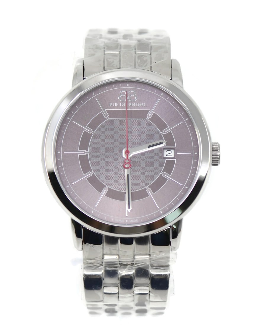 88 Rue Du Rhone Stainless Steel Quartz Watch 42mm Ref 87WA140025 Authentic Boxed: 88 Rue Du Rhone Stainless Steel Quartz Watch 42mm Ref 87WA140025 Authentic Boxed This elegant Rue Du Rhone wristwatch features a durable stainless steel case and band, making it both stylish and resil