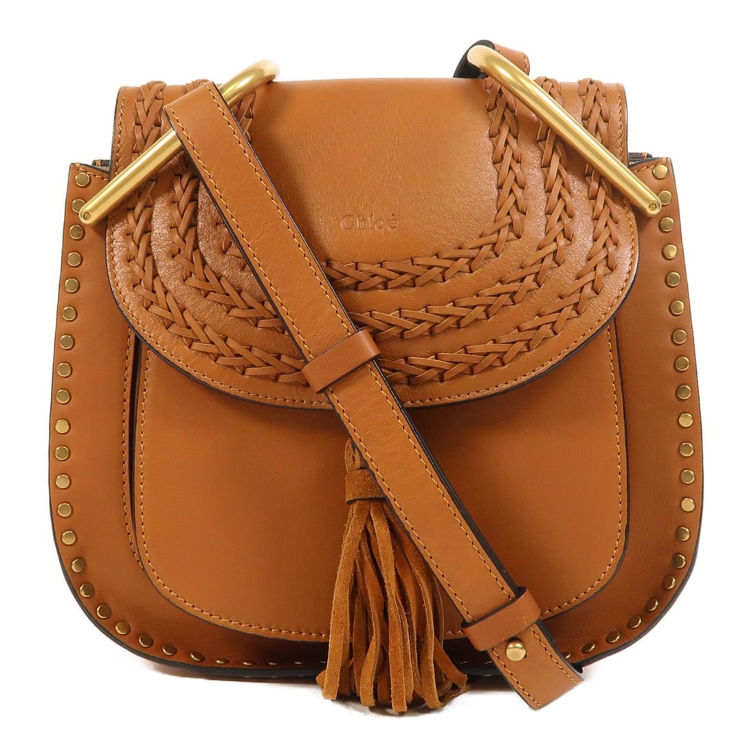 Chloe Hudson Shoulder Bag Brown Calfskin Leather GHW: Chloe Hudson Shoulder Bag Brown Calfskin Leather GHW This Chloe Hudson Shoulder Bag is a stylish accessory crafted from high-quality calfskin leather in a rich brown color. Designed for versatility, t