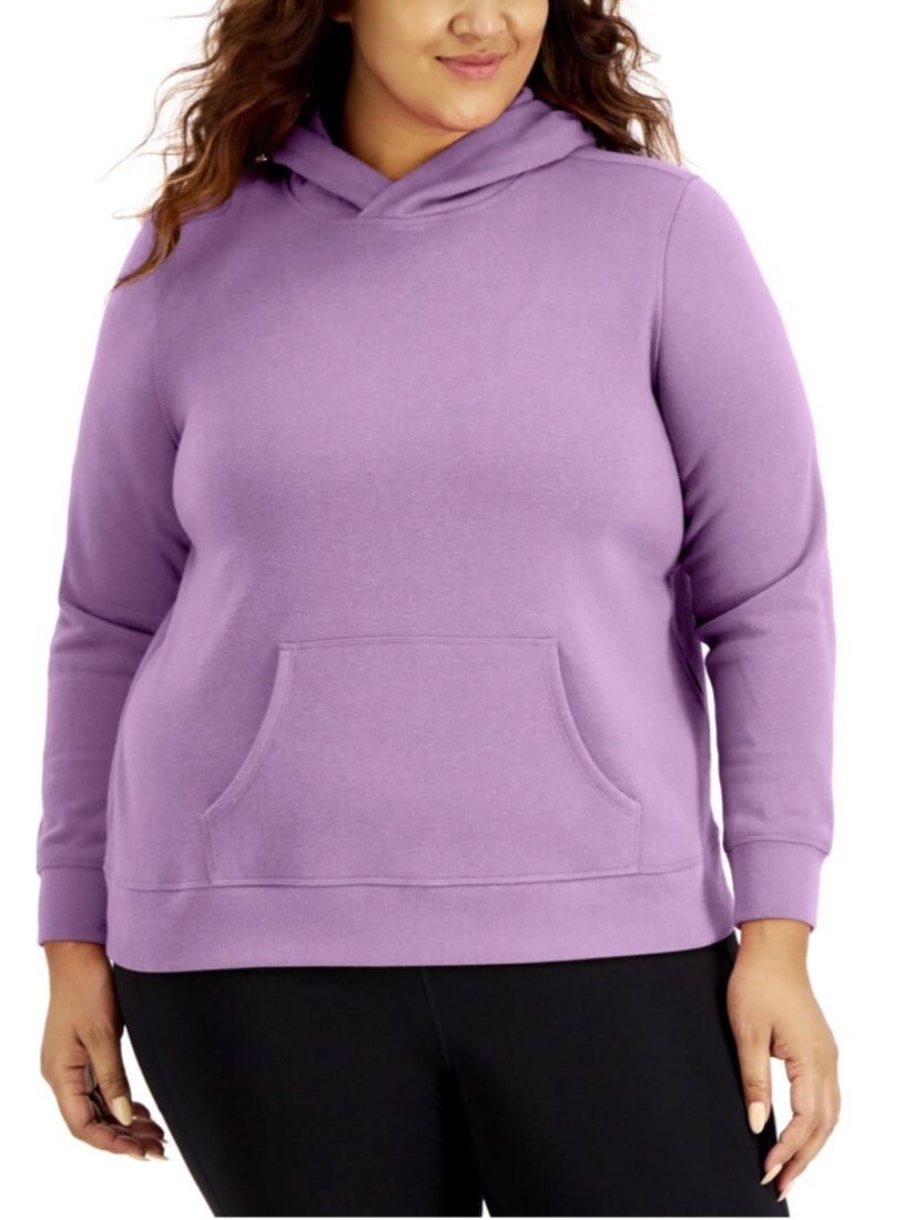 ID Ideology Plus Size 2X Pullover Hoodie Purple Activewear: ID Ideology Plus Size 2X Pullover Hoodie Purple Activewear This stylish plus size pullover hoodie from ID Ideology is designed for comfort and functionality. Made from a soft cotton/polyester blend, i