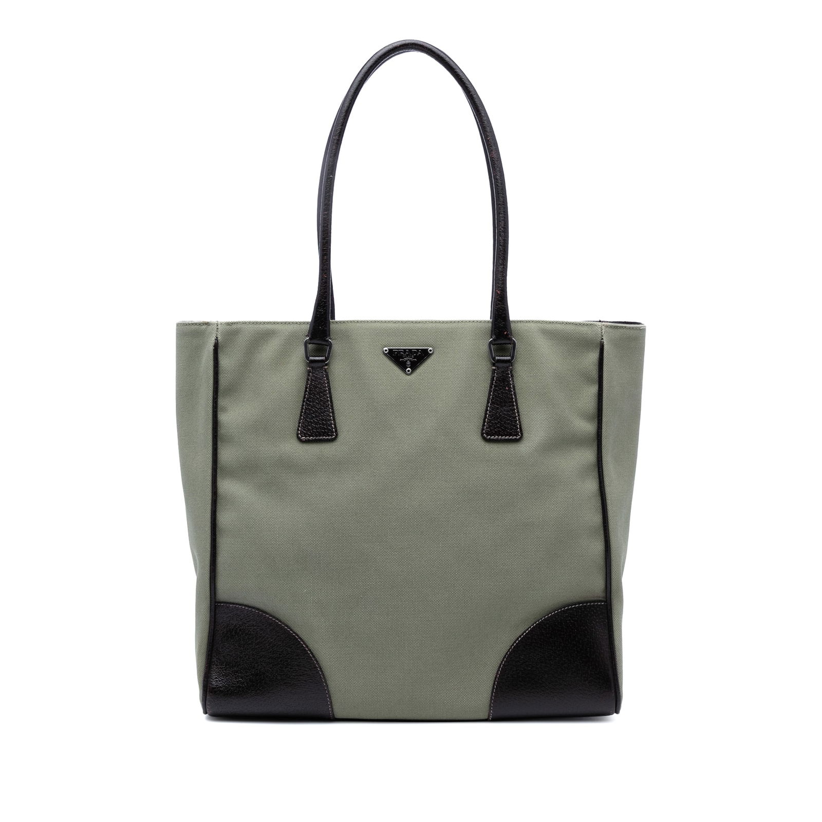Prada Cinghiale Canvas Tote Bag with Leather Trim Gray: Prada Cinghiale Canvas Tote Bag with Leather Trim Gray The Prada Cinghiale Trimmed Canvas Canapa Tote is a stylish and versatile accessory crafted from durable canvas with luxurious leather trim. It f
