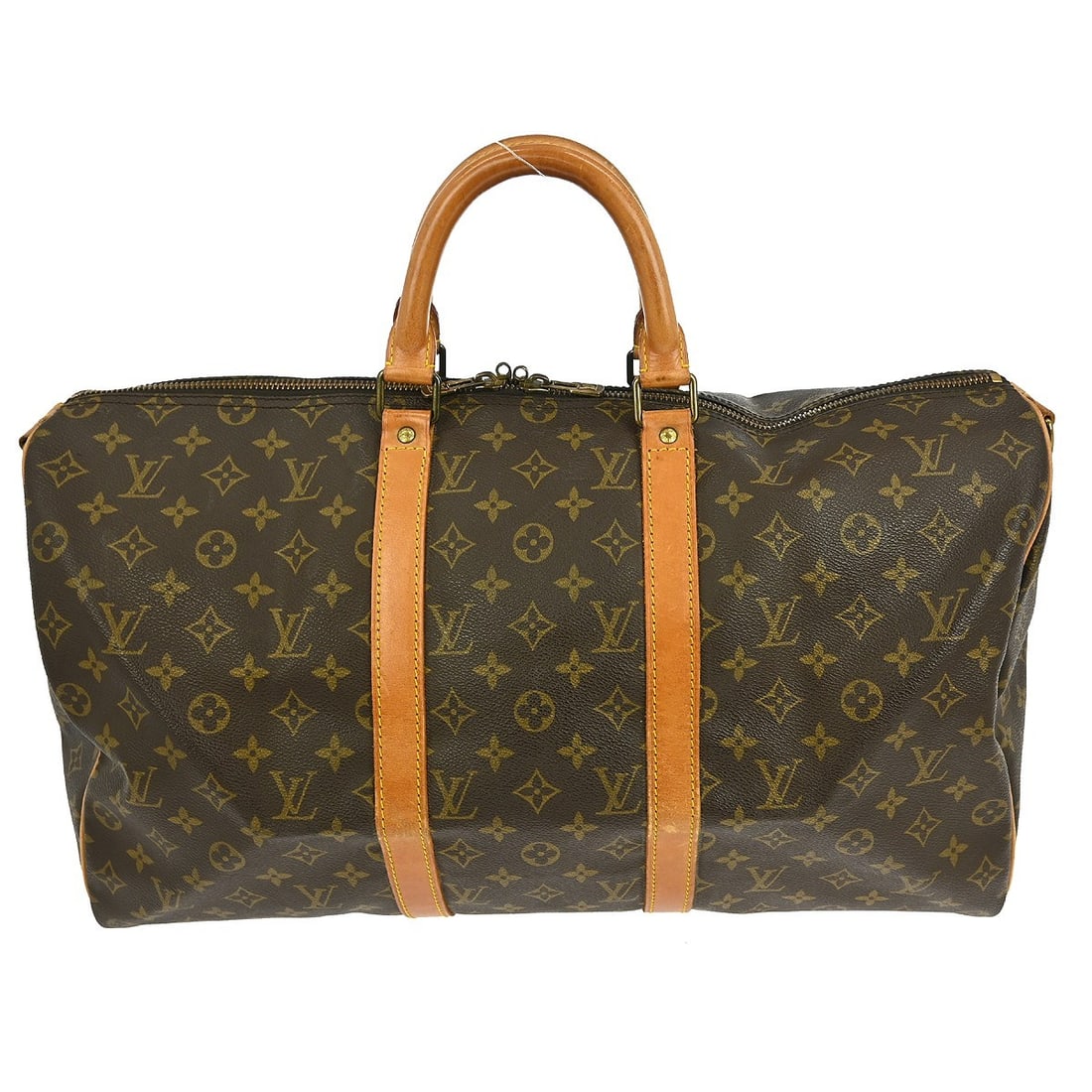 Louis Vuitton Keepall 50 Monogram Handbag M41416 Vintage Brown (1 of 10)