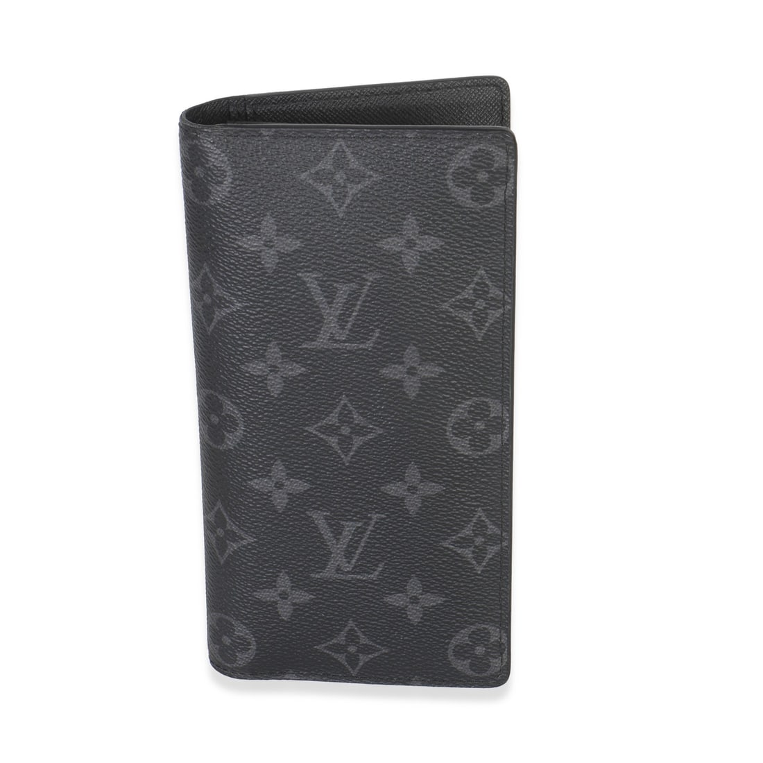Louis Vuitton Brazza Wallet Monogram Eclipse Canvas Black Gray (1 of 1)