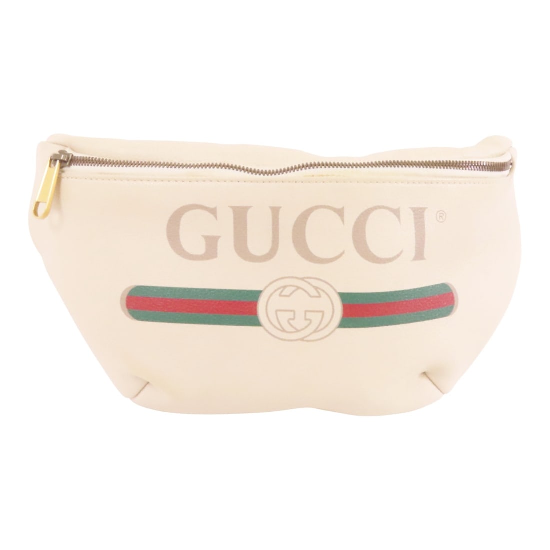GUCCI GG GHW Sherry Waist Bag 530412 White Calfskin Leather (1 of 15)