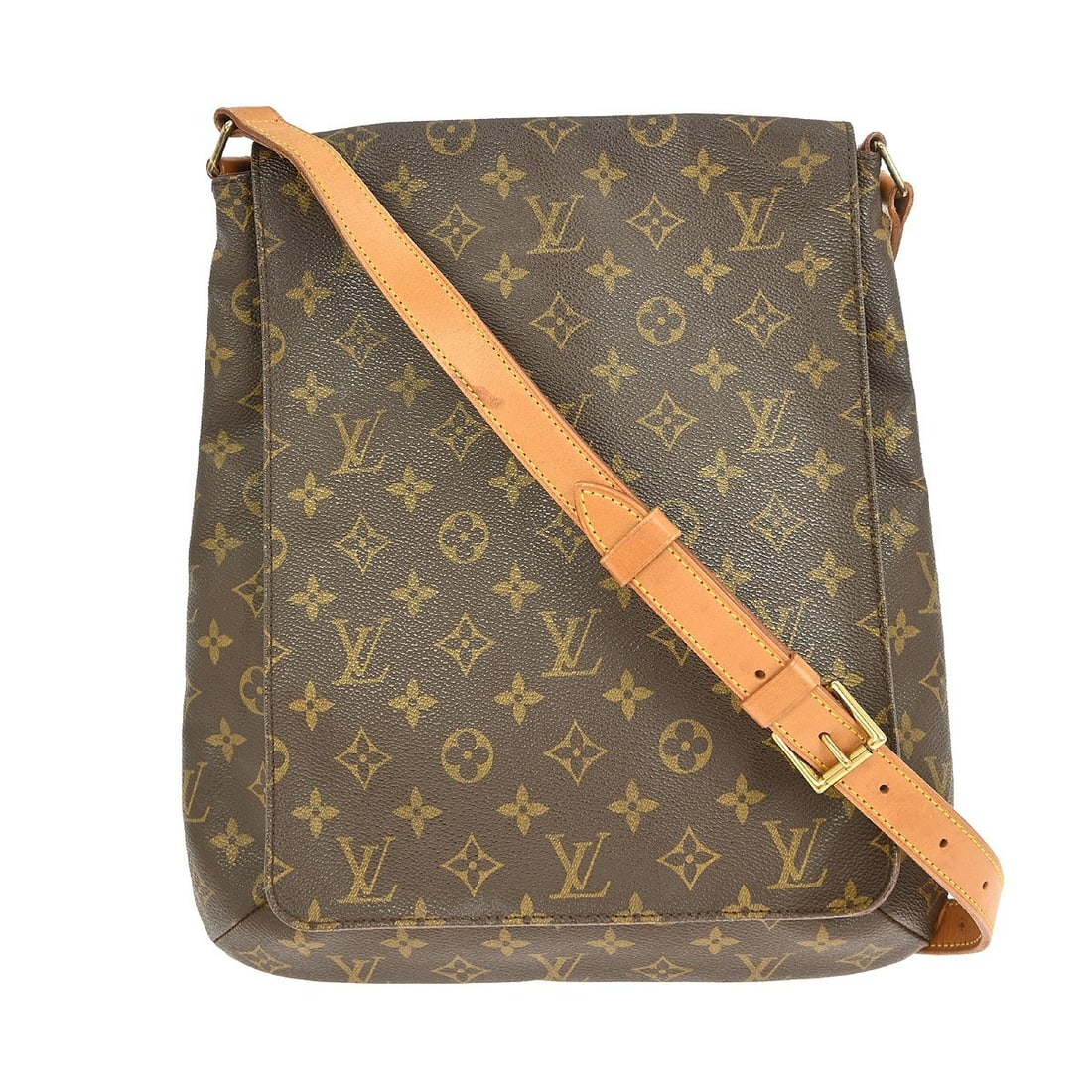 Louis Vuitton Musette Monogram Shoulder Bag M51256 Vintage: Louis Vuitton Musette Monogram Shoulder Bag M51256 Vintage This vintage Louis Vuitton Musette Shoulder Bag, model M51256, features the iconic Monogram pattern that exudes timeless elegance. Designed f