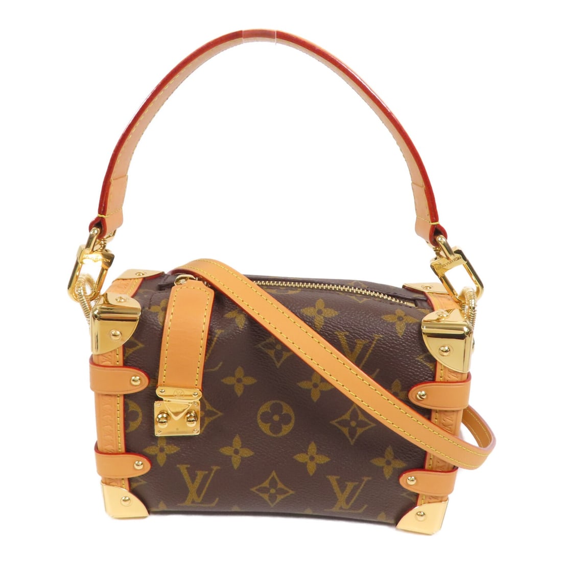LOUIS VUITTON LV GHW Side Trunk PM 2way Shoulder Bag Monogram (1 of 12)