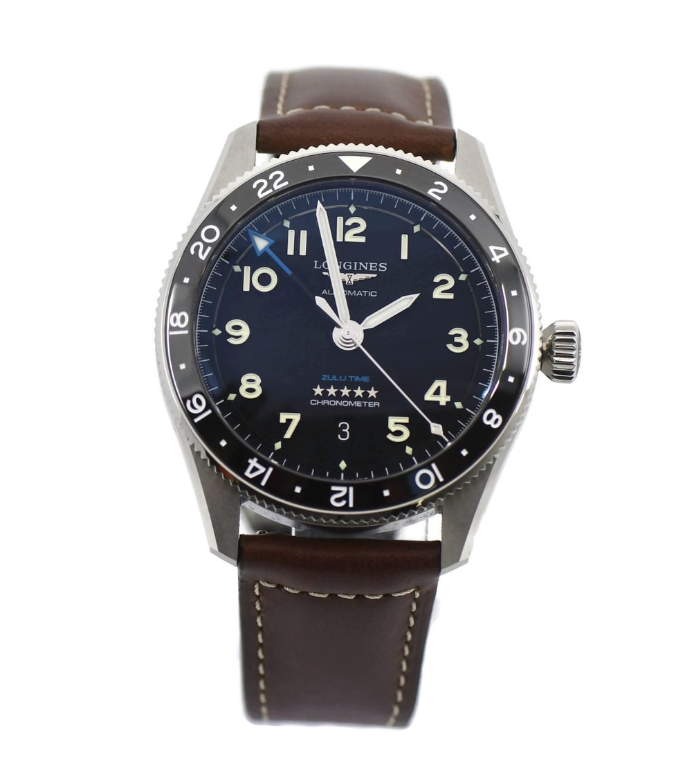 Longines Spirit Zulu Stainless Steel Watch L3.812.4.53.2 with Box and Papers (1 of 6)