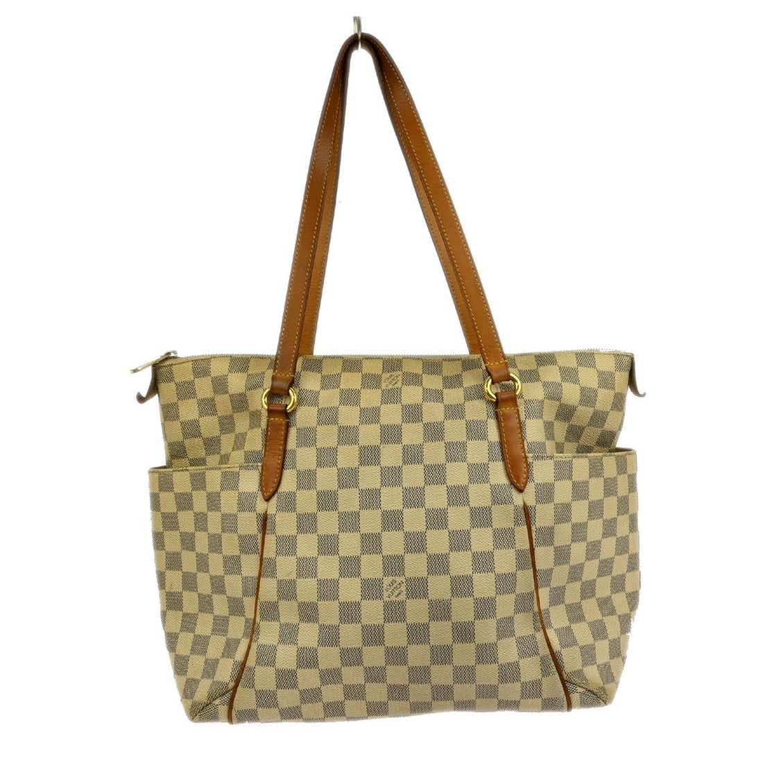 Louis Vuitton Damier Azur Totally MM Tote Bag N41279: Louis Vuitton Damier Azur Totally MM Tote Bag N41279 This Louis Vuitton Damier Azur Totally MM Tote Bag is a stylish and functional accessory perfect for casual outings. Crafted from durable Damier Az