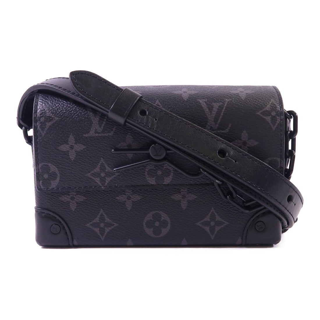 LOUIS VUITTON Steamer Wearable Wallet Shoulder Bag M81783 Monogram Eclipse: LOUIS VUITTON Steamer Wearable Wallet Shoulder Bag M81783 Monogram Eclipse Introducing the LOUIS VUITTON LV Steamer Wearable Wallet Shoulder Bag, a stylish accessory perfect for modern fashion enthusi