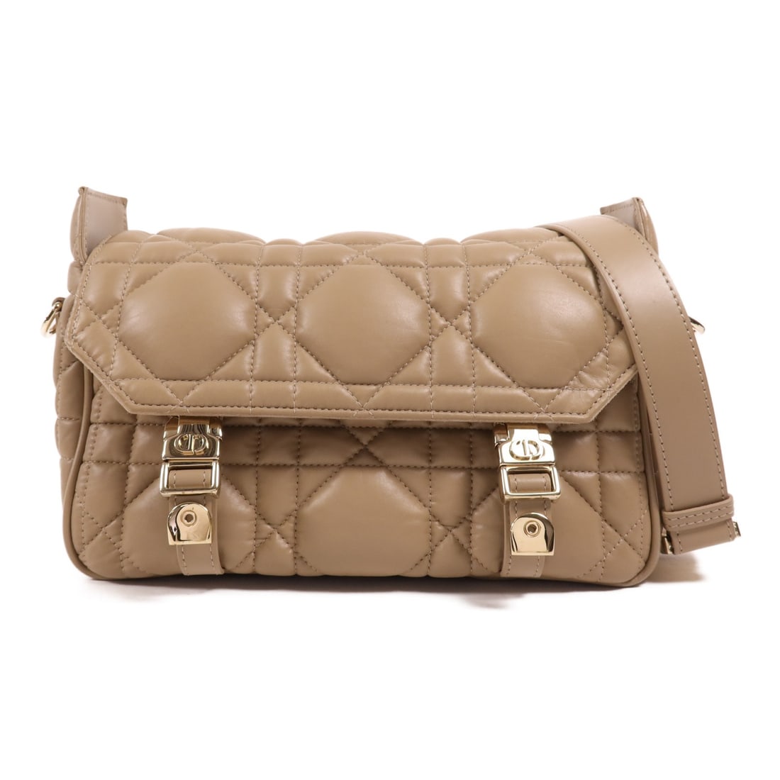 Christian Dior Diorcamp Small Shoulder Bag Beige Calfskin GHW (1 of 13)