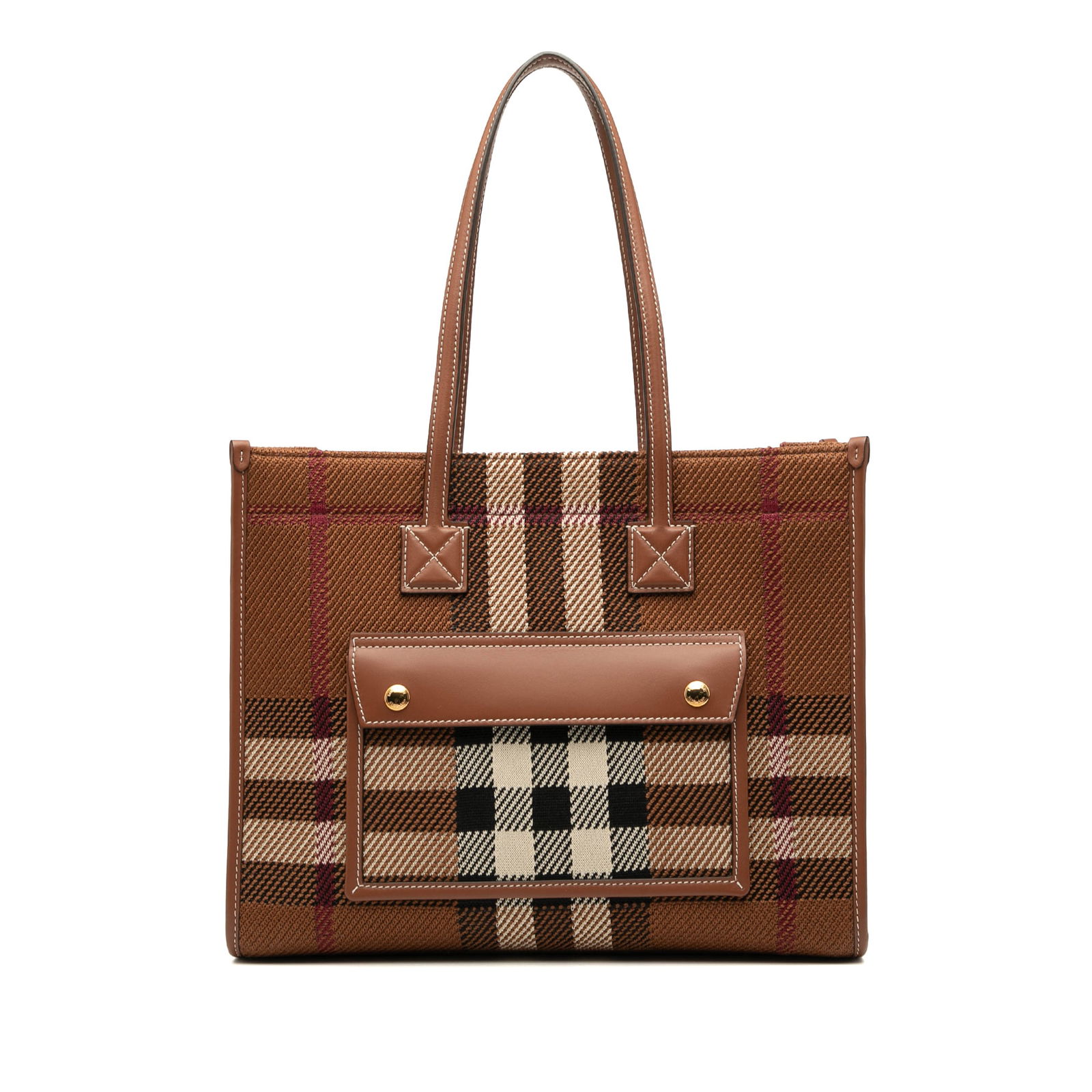Burberry Small Mega Check Freya Tote Canvas Brown Bag: Burberry Small Mega Check Freya Tote Canvas Brown Bag The Burberry Small Mega Check Canvas Freya Tote combines style and functionality, featuring a sturdy canvas body with leather trim. This tote incl