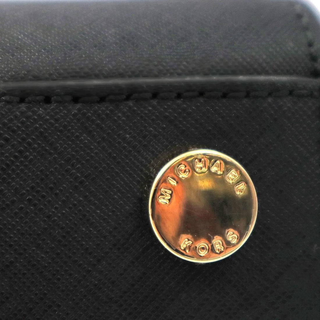 Michael Kors Selma Satchel 30T3GSMS2L-001 Black Studded Leather Handbag - 9