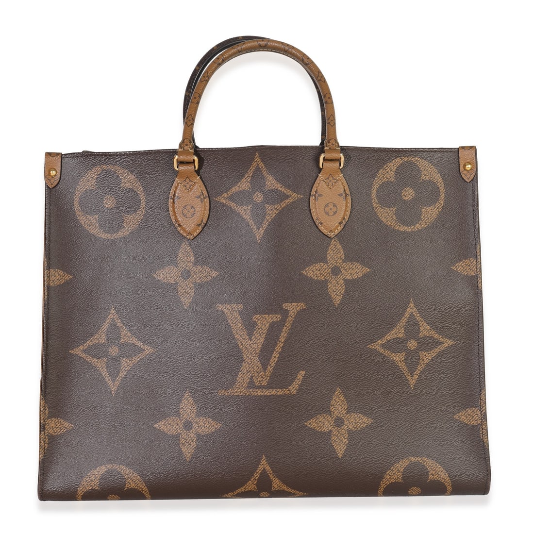 Louis Vuitton Onthego GM Reverse Monogram Canvas Tote with Accessories: Louis Vuitton Onthego GM Reverse Monogram Canvas Tote with Accessories Introducing the Louis Vuitton Reverse Monogram Canvas Onthego GM, a stylish and functional tote bag perfect for any occasion.