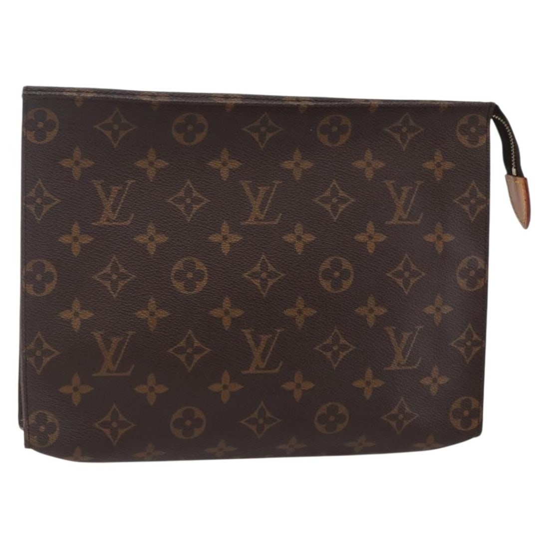 LOUIS VUITTON Monogram Poche Toilette 26 Pouch M47542 Made in France: LOUIS VUITTON Monogram Poche Toilette 26 Pouch M47542 Made in France The LOUIS VUITTON Monogram Poche Toilette 26 Pouch is a stylish accessory crafted in France from durable Monogram Canvas. This