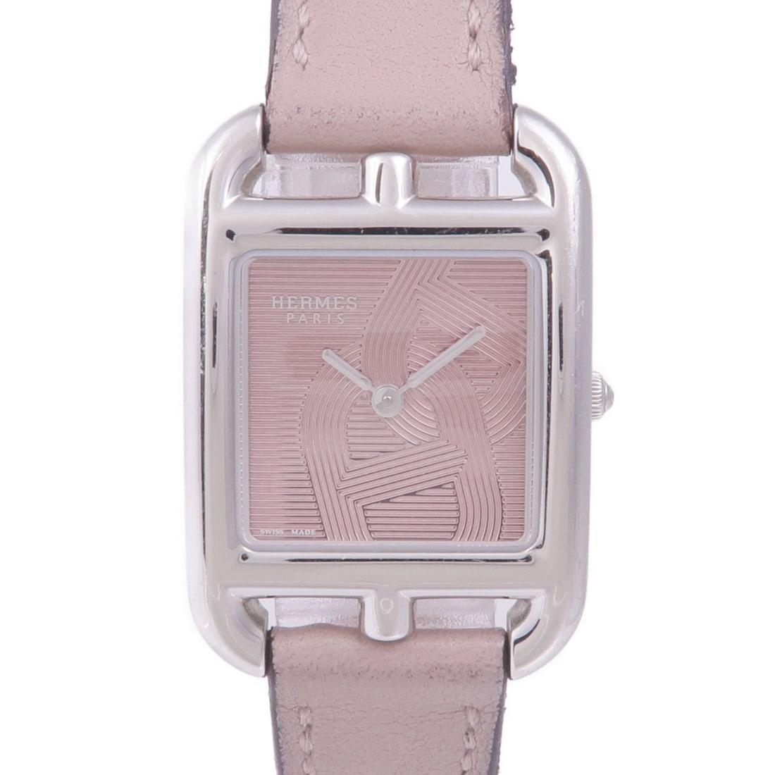 HERMES Cape Cod CC1.310 Pink Quartz Wrist Watch Stainless Steel (1 of 16)