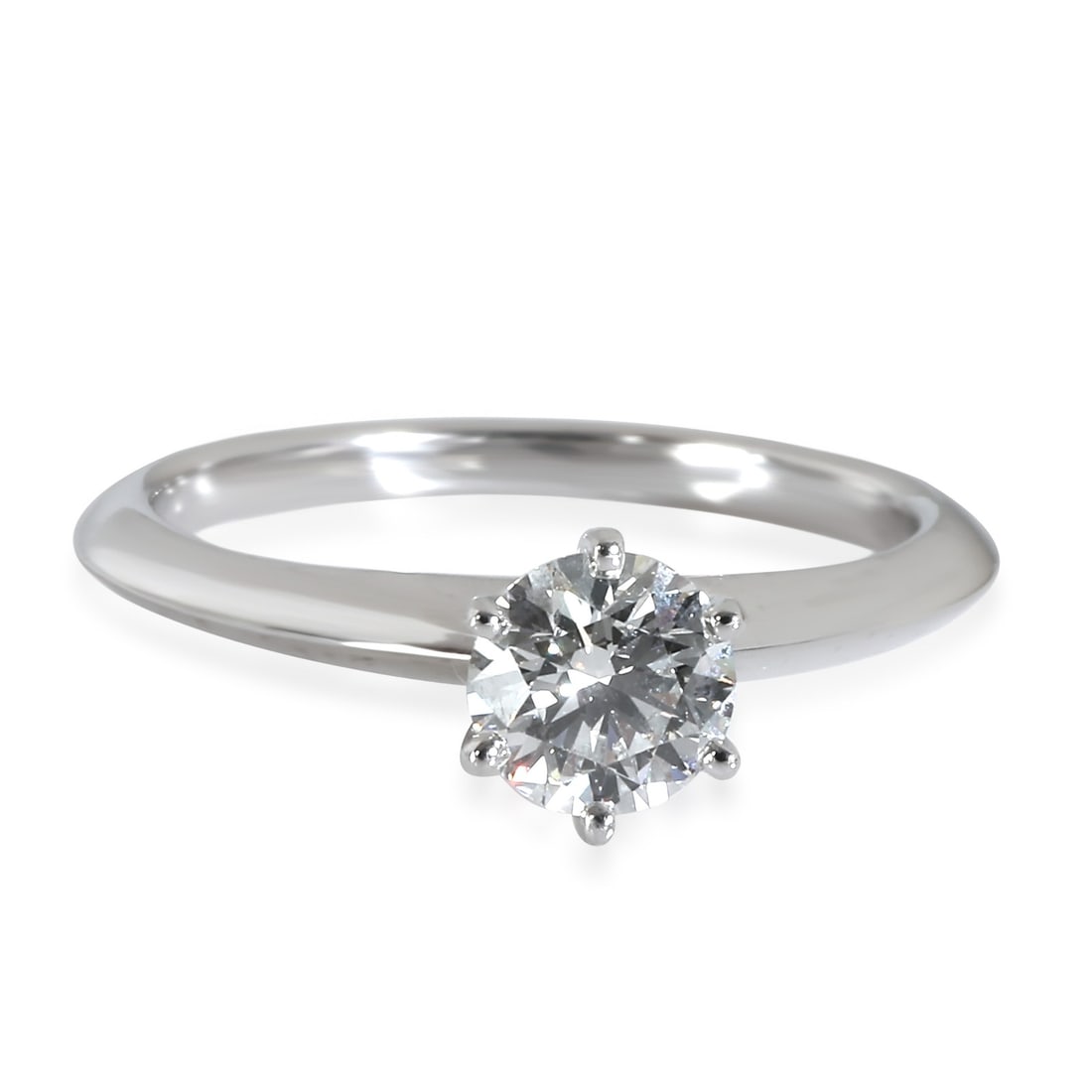 Tiffany & Co. 0.62 ct Round Diamond Solitaire Engagement Ring Platinum (1 of 5)
